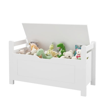 White Rubber Wooden Toy Box