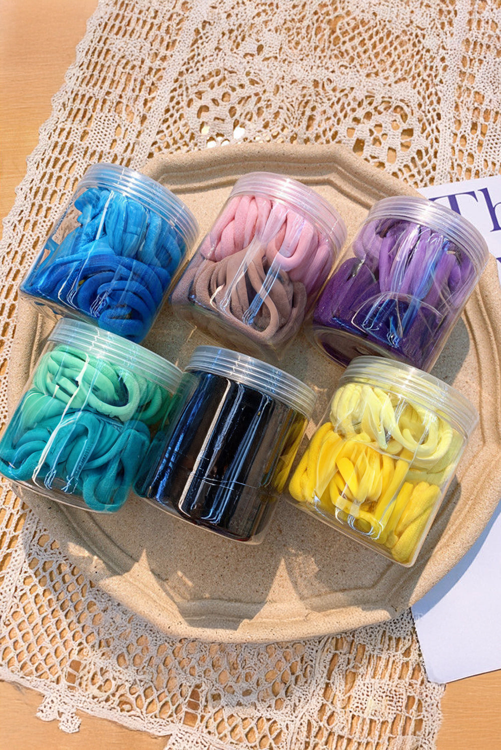 Black Non Slip Hair Ties