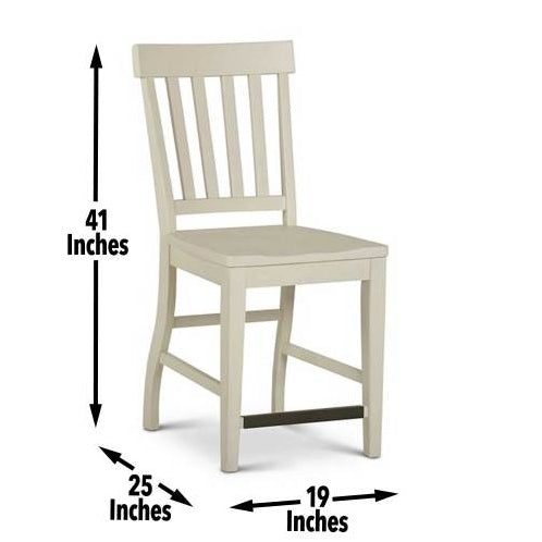 Cayla - Counter Chair White