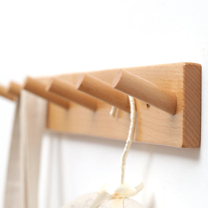 Clothes Hanging Rack Solid Wood Hook Strong Clothes Hook