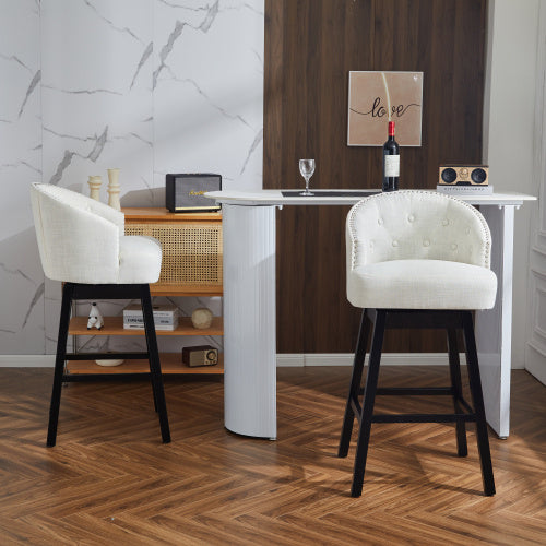 2-piece Set Of Rotating Bar Stools