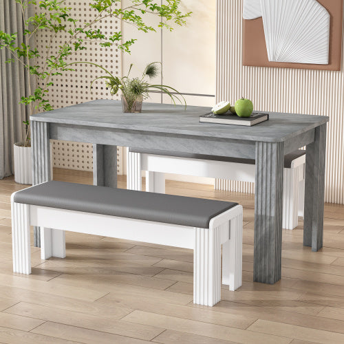 Chipboard Modern Bench Dining Table