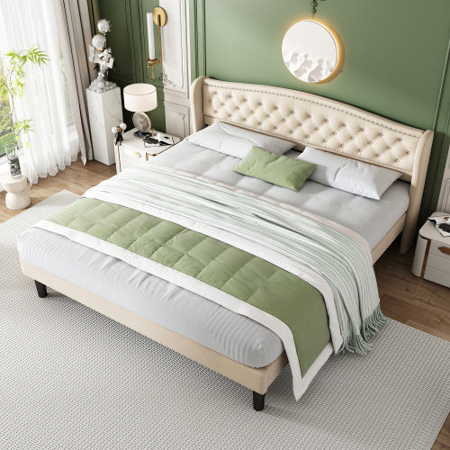 Velvet Stylish And Soft Upholstered Bed