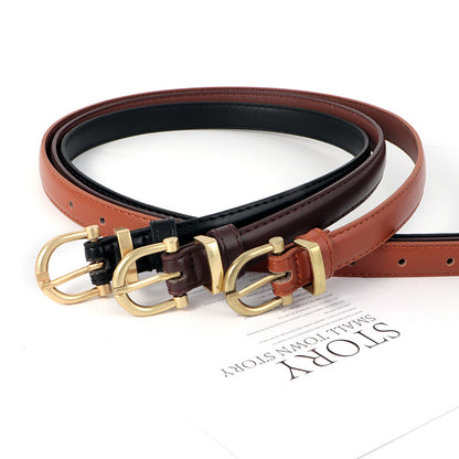 Retro Fashionable All-match Decorative Thin Belt