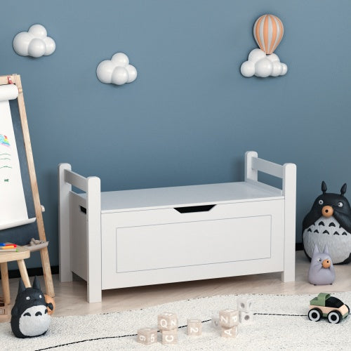 White Rubber Wooden Toy Box