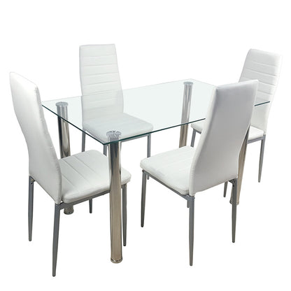 110CM Clear Color Dining Table Set This Product Will Be Split Into Two Packages