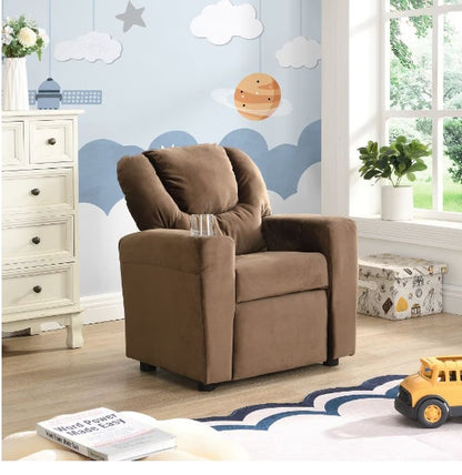 Children's Upholstered Sofa With Ottoman