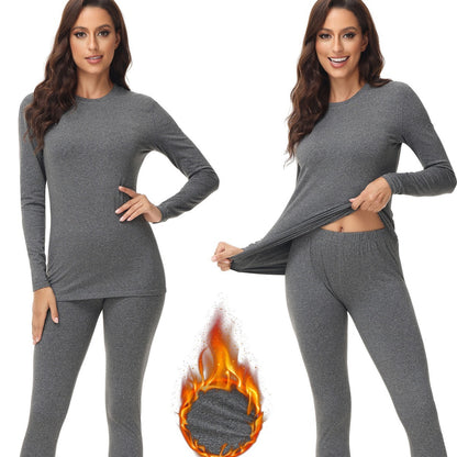 Women's Round Neck Thermal Underwear Autumn Suit