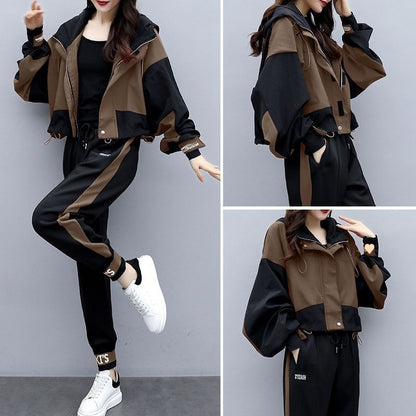 Western Style Leisure Fashion Temperament Youthful-looking Two-piece Set