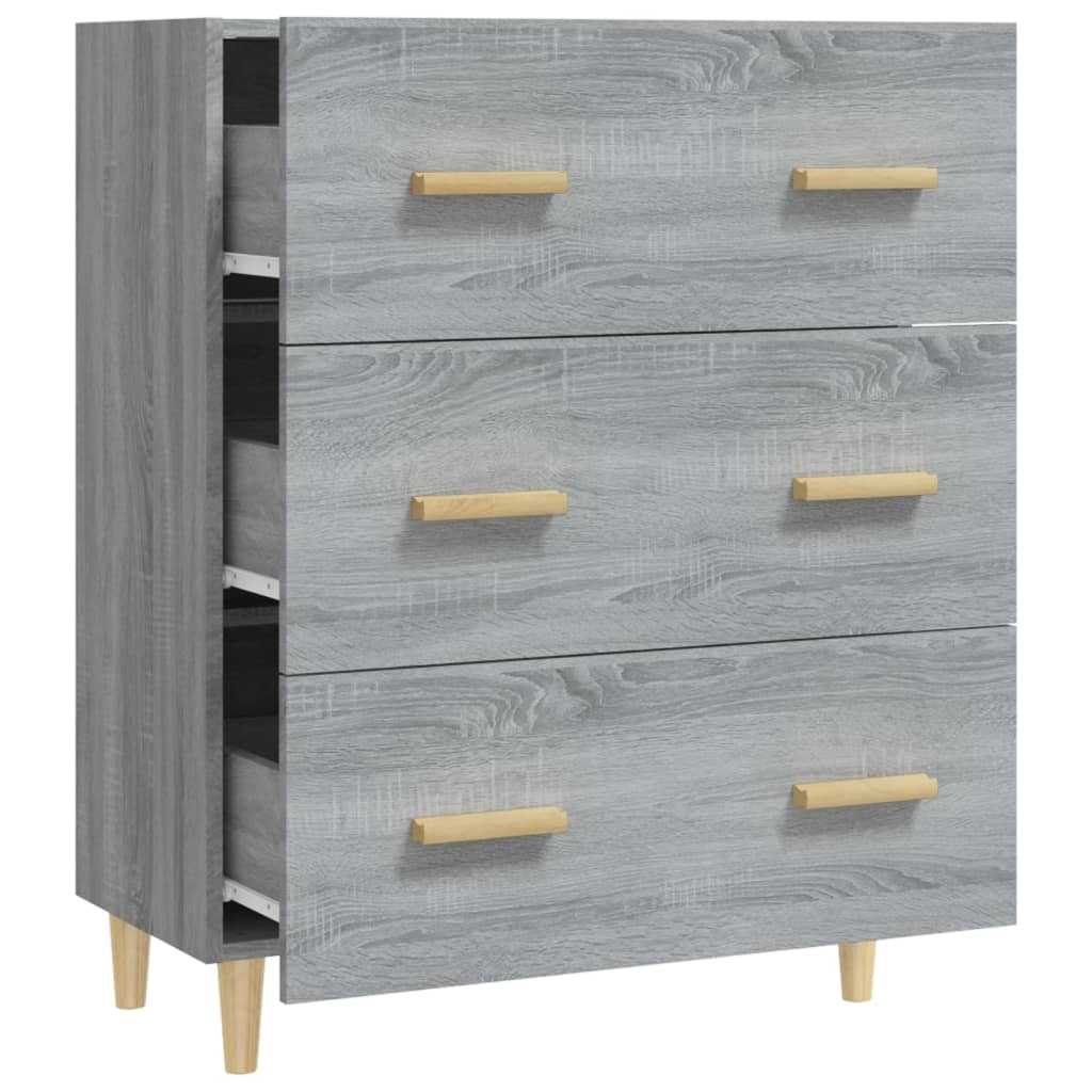 vidaXL Sideboard Grey Sonoma 70x34x90 cm Engineered Wood