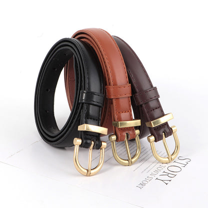 Retro Fashionable All-match Decorative Thin Belt