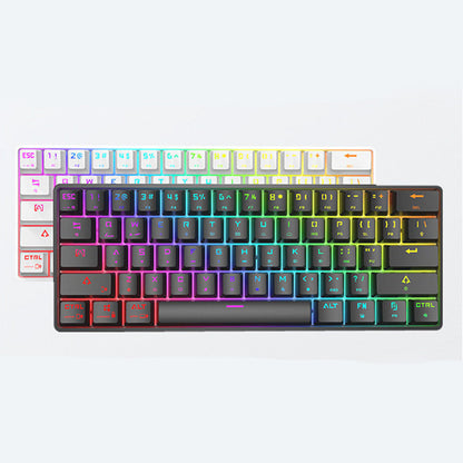 Wireless Bluetooth Keyboard Colorful PBT Keycaps Mechanical Keyboard