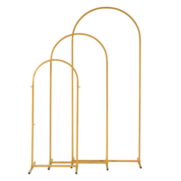 Top Door Frame, Gold Three Piece Set, Iron Arch, Wedding Celebration