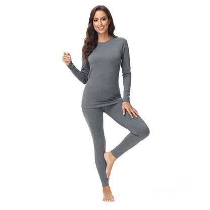 Women's Round Neck Thermal Underwear Autumn Suit