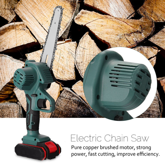 Small Electric Saw Lithium Battery One Hand Mini Electric Chainsaw Logging