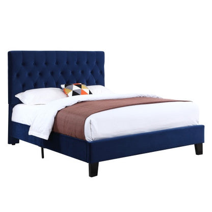 Wallace Bay Luma Blue Queen Upholstered Bed