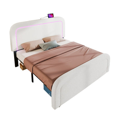 The Wooden Bed Frame Has A Mattress Size 160cmx200cm