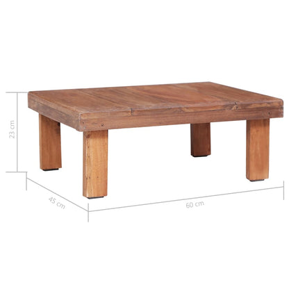 vidaXL Coffee Table 60x45x23 cm Solid Mahogany Wood