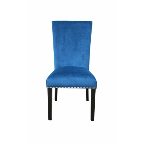 Camila - Velvet Dining Chair Blue