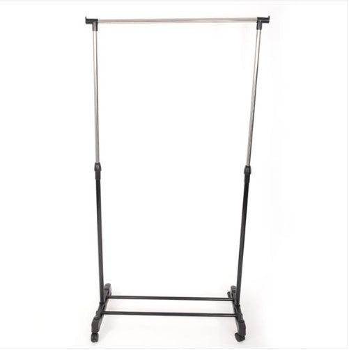 Black Sole Pole Single Pole Up And Down Telescopic Belt Shoe Rack Drying Rack