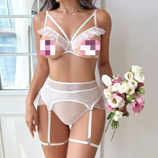 Underwear Suit Four-piece Set Bra Garter