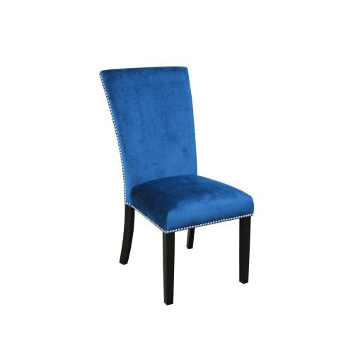 Camila - Velvet Dining Chair Blue