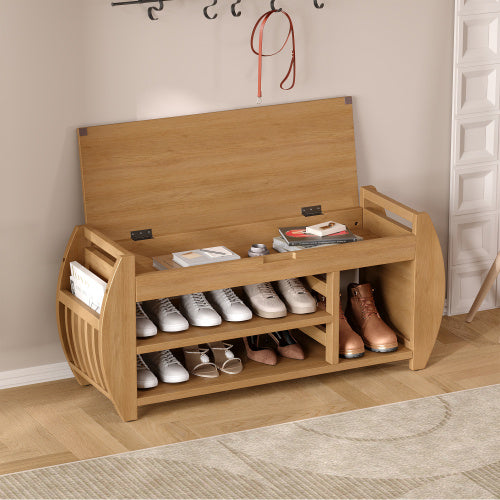 Retro Multifunctional Storage Bench