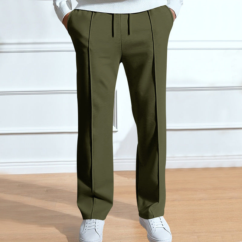 Wear Casual Trousers Loose Tight Rope Straight-leg Trousers In Stock