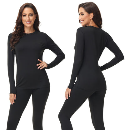 Women's Round Neck Thermal Underwear Autumn Suit