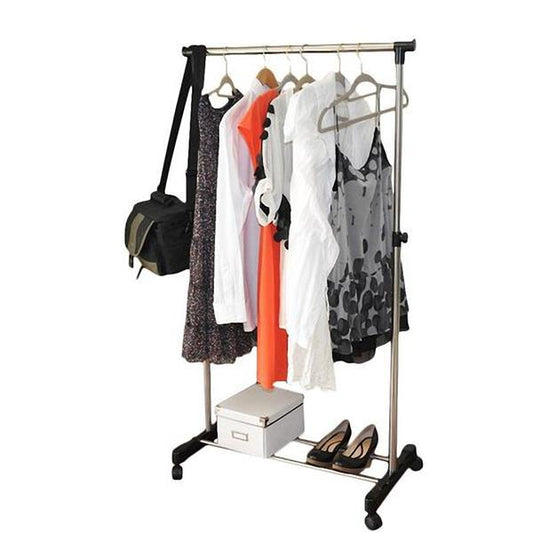 Black Sole Pole Single Pole Up And Down Telescopic Belt Shoe Rack Drying Rack