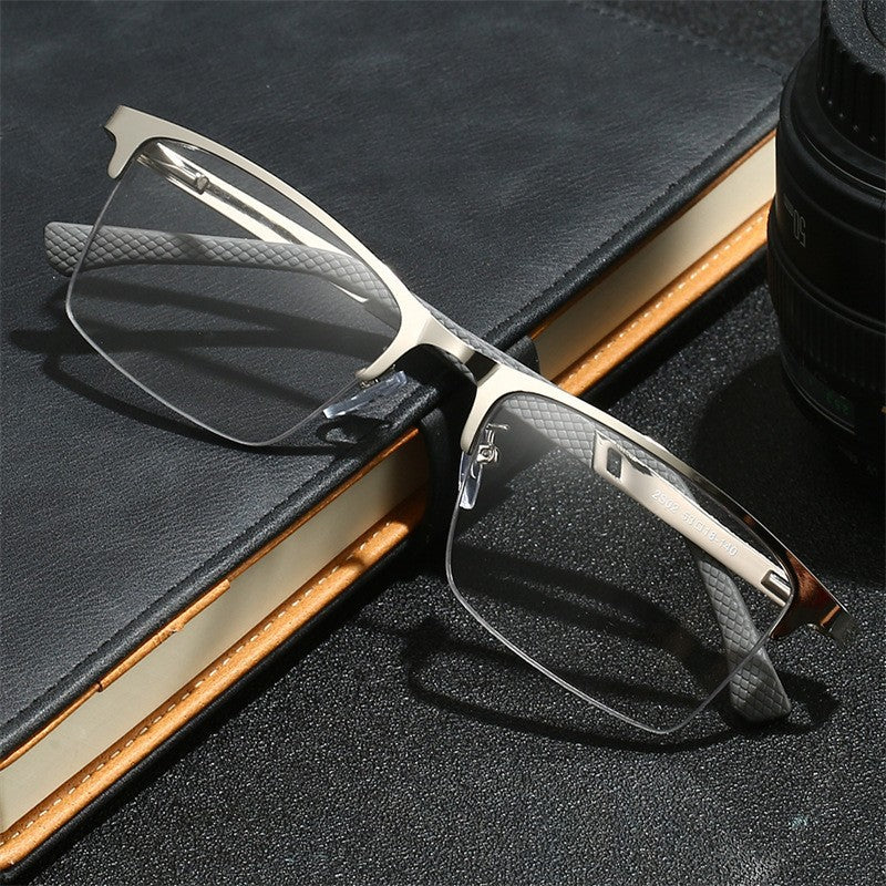 Stainless Steel Pupil Distance From Business Men's Presbyopic Glasses