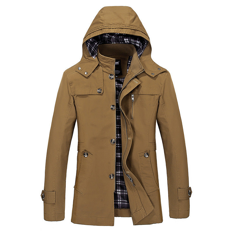 Spring And Autumn New Jacket Men's Trench Coat