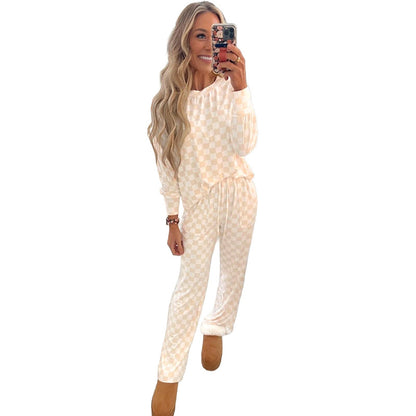 Autumn New Long Sleeve Two-piece Women's European And American