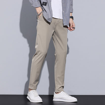 Cross-border Foreign Trade One Piece Dropshipping Men's Casual Pants Straight Slim Autumn And Winter Long Pants Men