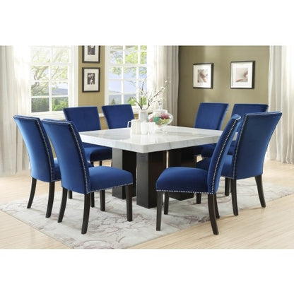 Camila - Velvet Dining Chair Blue