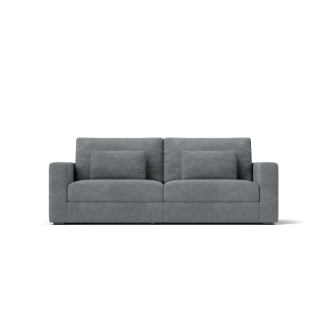 83  Modern Sofa Couches For Living Room, 3 Seater Sofa With Detachable Cover   Double Cushioning, Haze