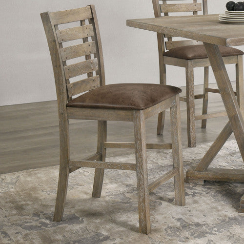 A Set Of 2 Solid Wood Dining Chairs