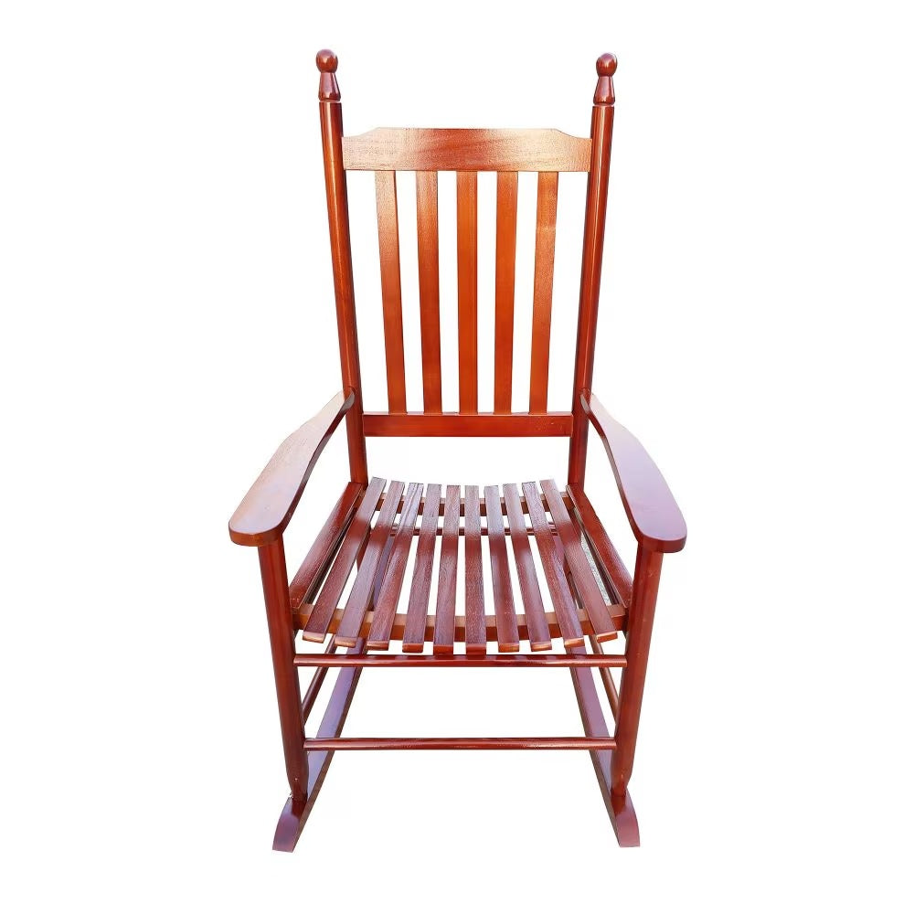 Wooden Porch Rocker Chair Brown