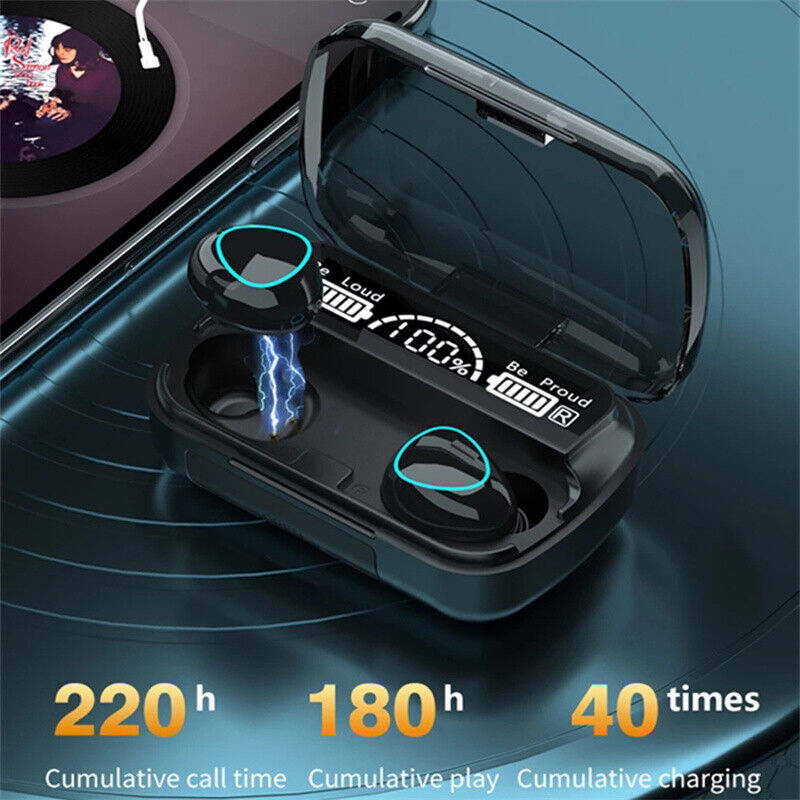 TWS Wireless 5.0 Waterproof Bluetooth Sports Waterproof Earphones