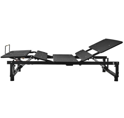 Adjustable Bed Base Frame Queen Bed Frame With Head And Foot Incline Wireless Remote Zero Gravity Quiet Motor Black Queen