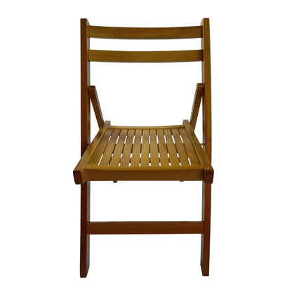 Slatted Wood Foldable Chair