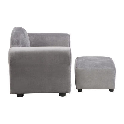 Children's Upholstered Sofa With Ottoman