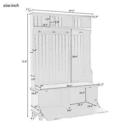 4-in-1 Entrance Bench