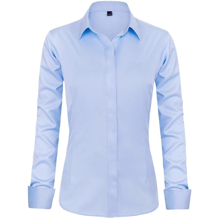 Women's Shirt Formal Casual Top Wrinkle-free Stretch