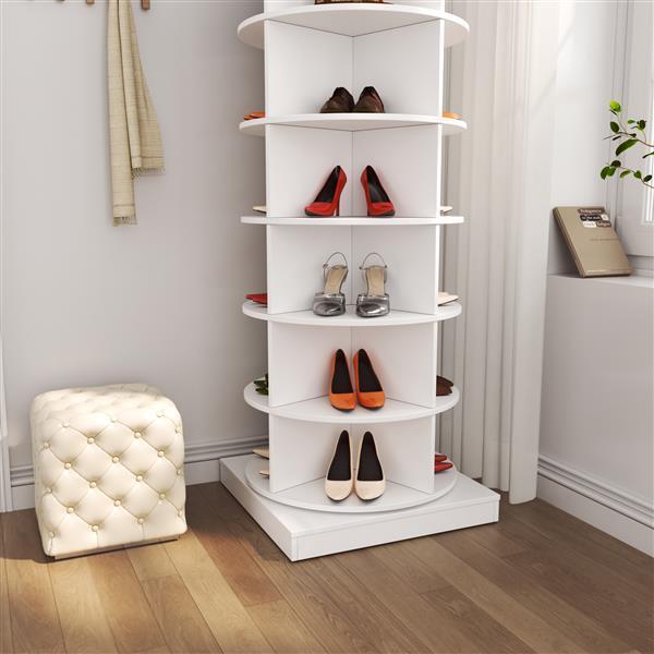 360 Rotating Shoe Cabinet 6 Floors