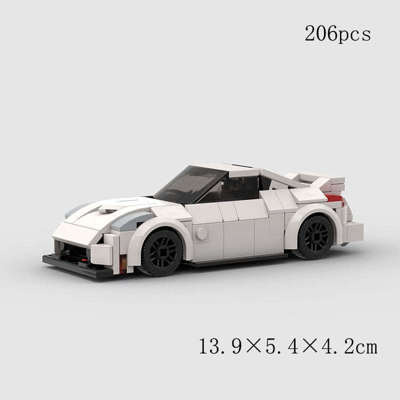 Children's Toy Car Racing Model Building Blocks Compatible With Small Particles Puzzle DIY