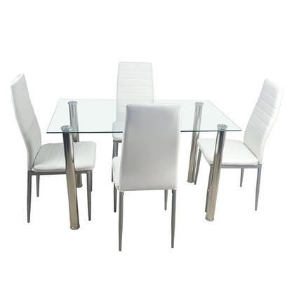 110CM Clear Color Dining Table Set This Product Will Be Split Into Two Packages