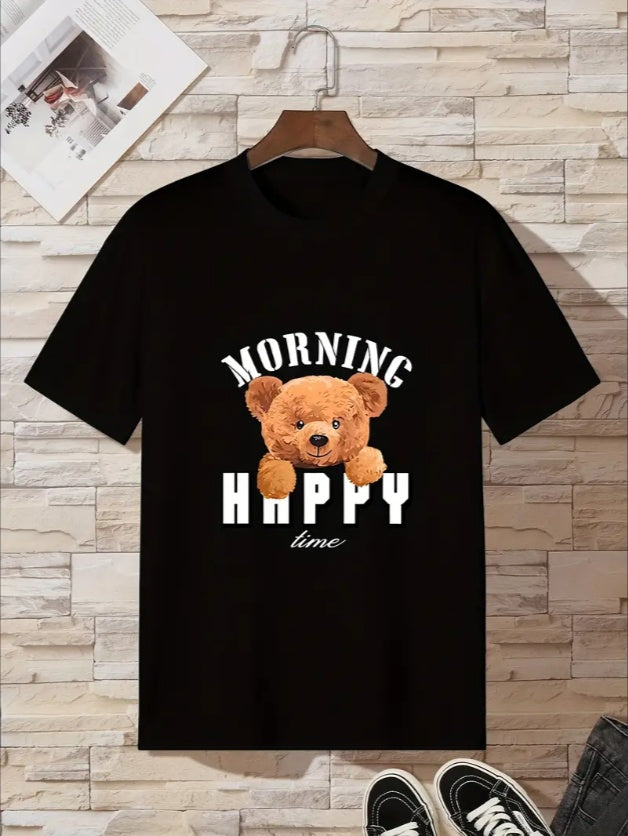 Youth HHPPY Bear Casual T-Shirt