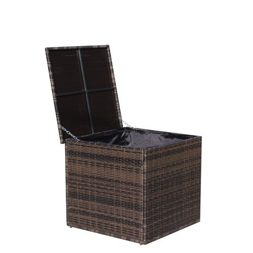 Wicker Patio Furniture Storage Box