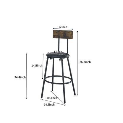 2-piece Set Of Bar Tables And Chairs